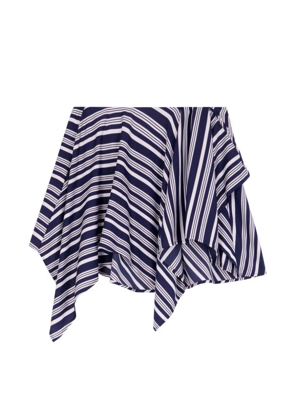 IRO Utalia asymmetric striped short skirt - Blu