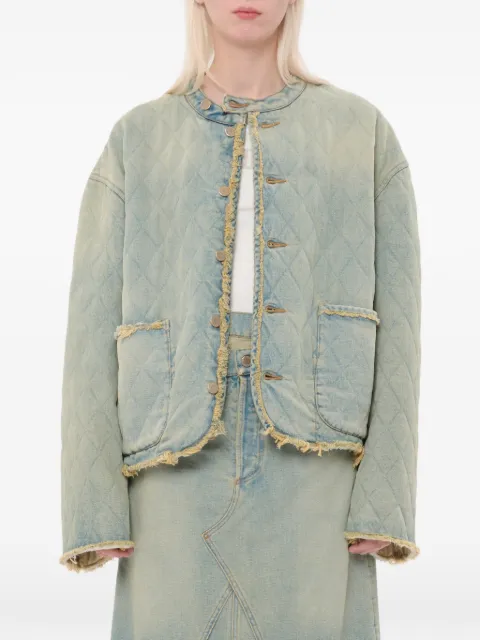Magliano quilted frayed-edge jacket