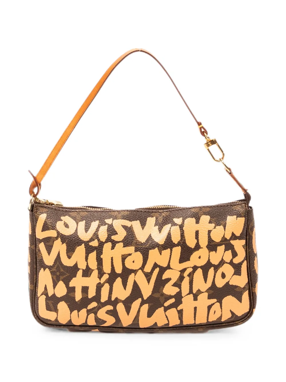 Louis Vuitton Pre-Owned monogram graffiti pouch - Braun