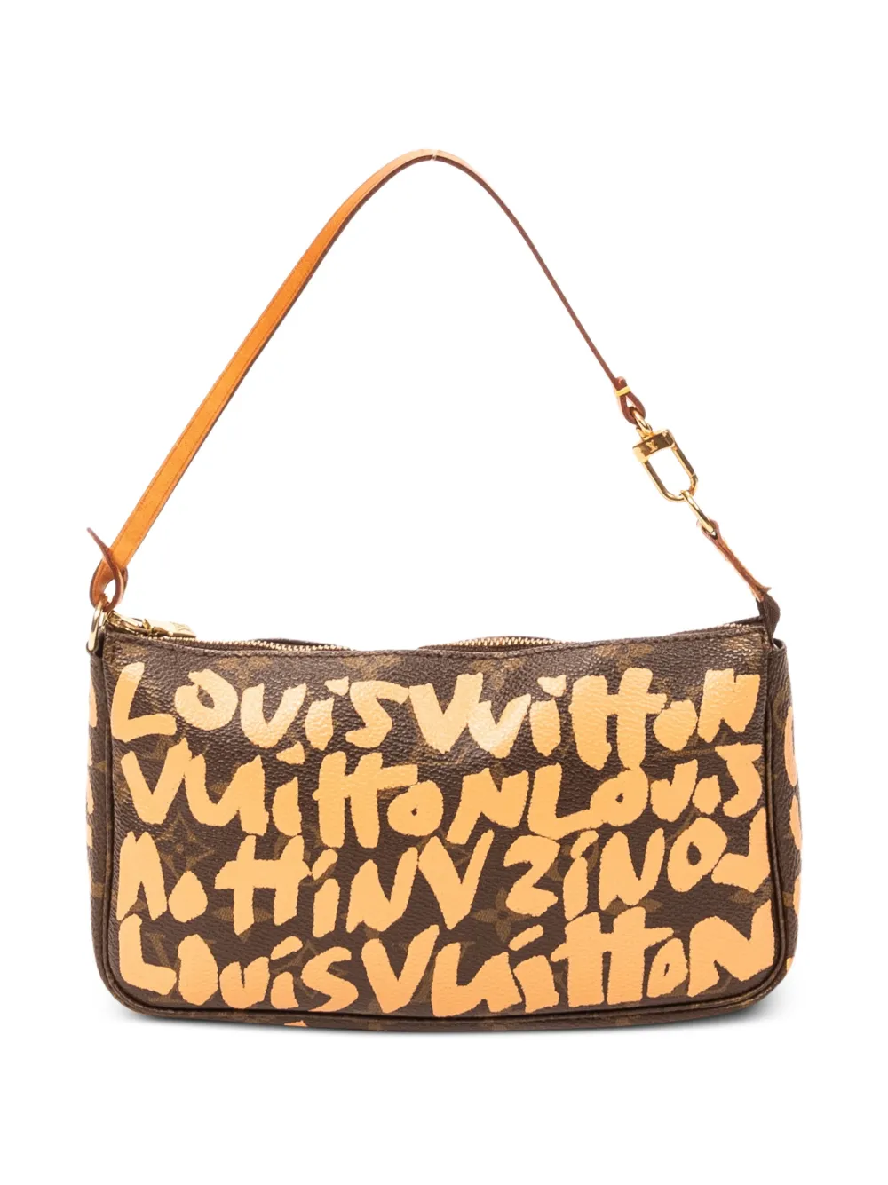 Louis Vuitton Pre-Owned monogram graffiti pouch - Braun