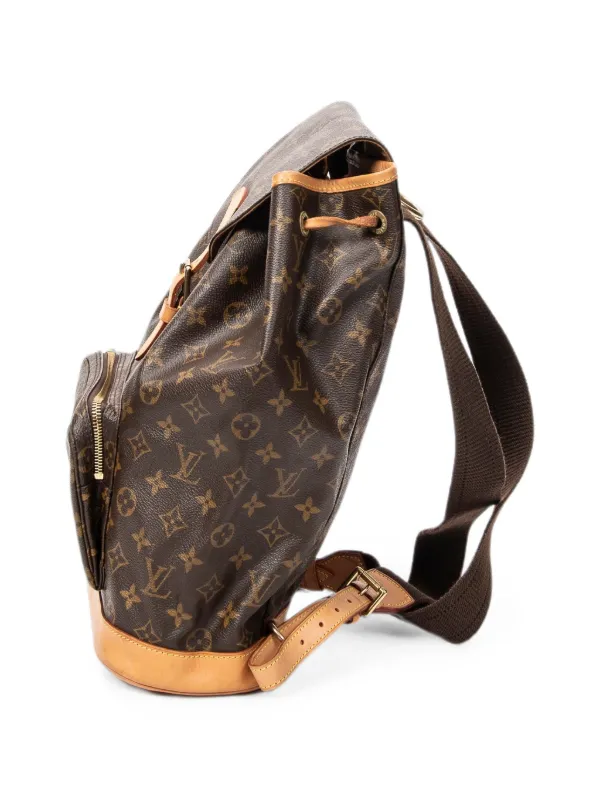 louis vuitton backpack large Luxury Designer By Vuitton, Size: color hardware LOUIS VUITTON LARGE MONOGRAM BACKPACK