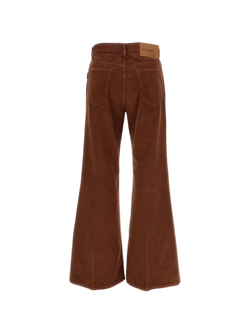 Haikure Ribfluwelen straight broek Bruin