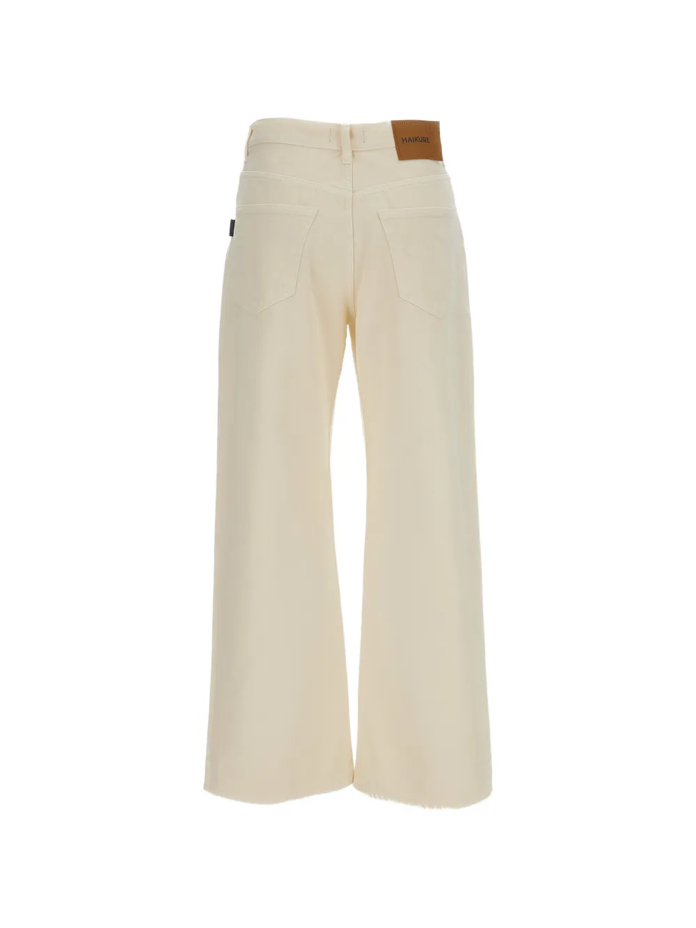 Haikure Jeans met wijde pijpen Beige