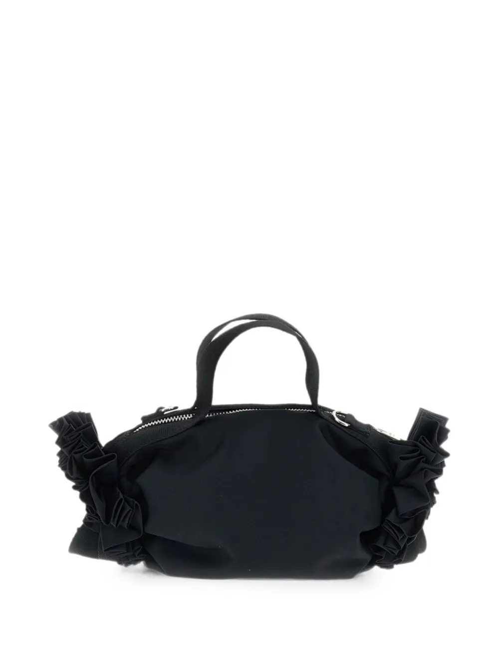 Simone Rocha Clutch met kralen-rozet en lint-detail Zwart