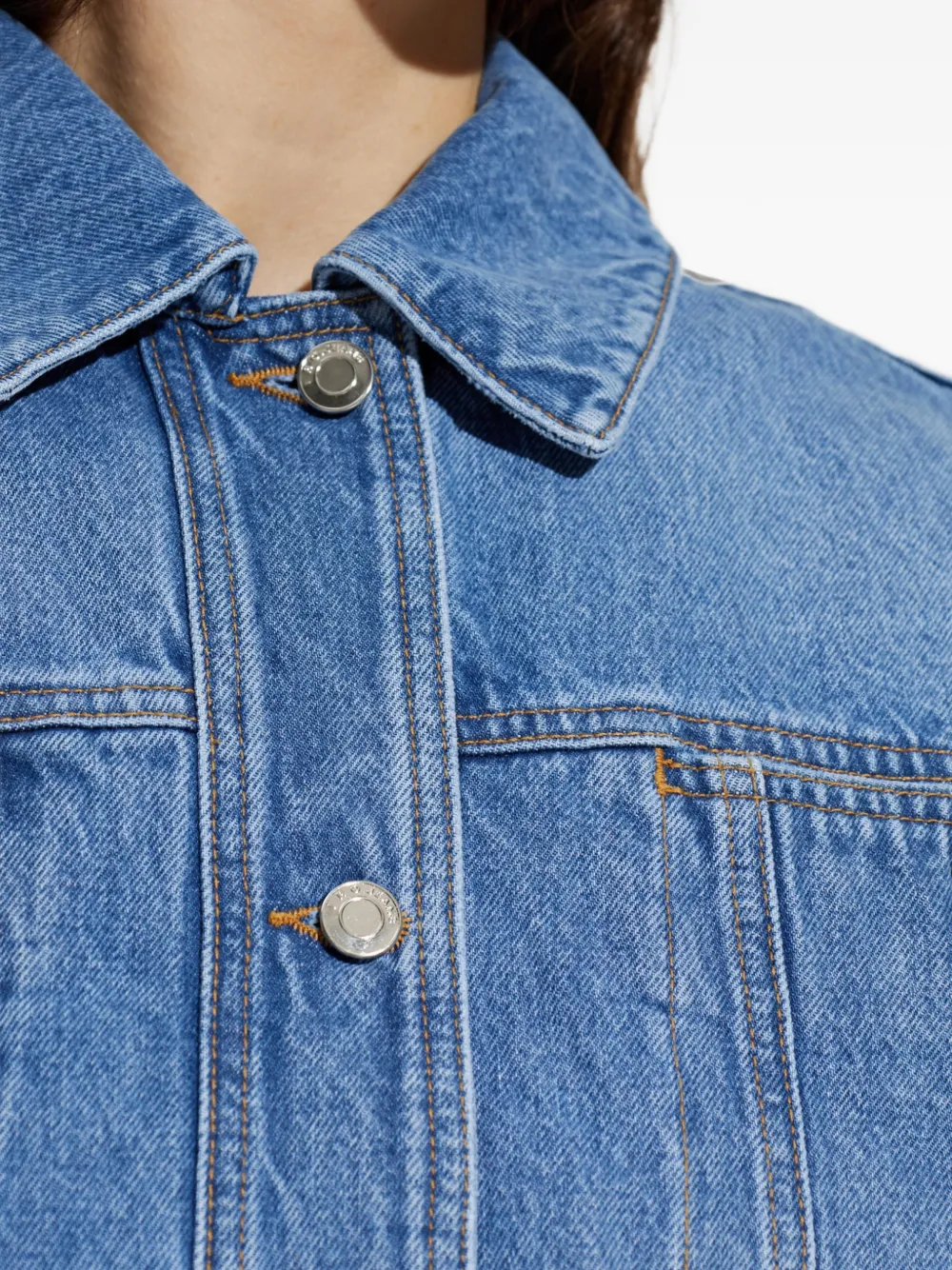 IRO Arcanes denim jack met ceintuur Blauw