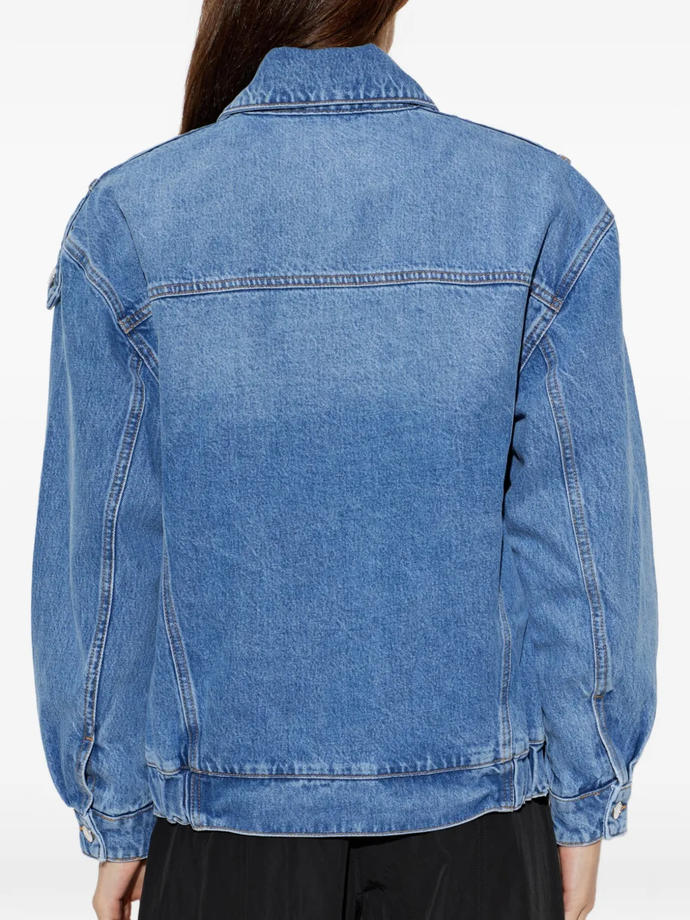 IRO Arcanes denim jack met ceintuur Blauw