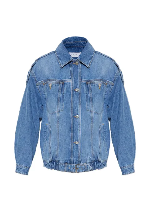 IRO Arcanes belted-hem denim jacket