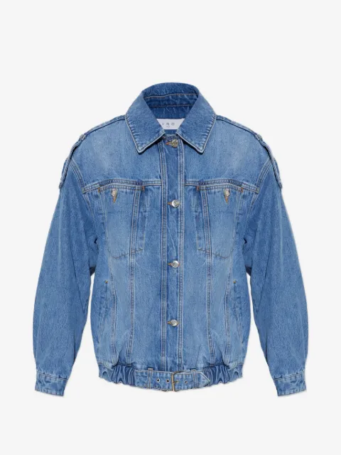 IRO Arcanes belted-hem denim jacket