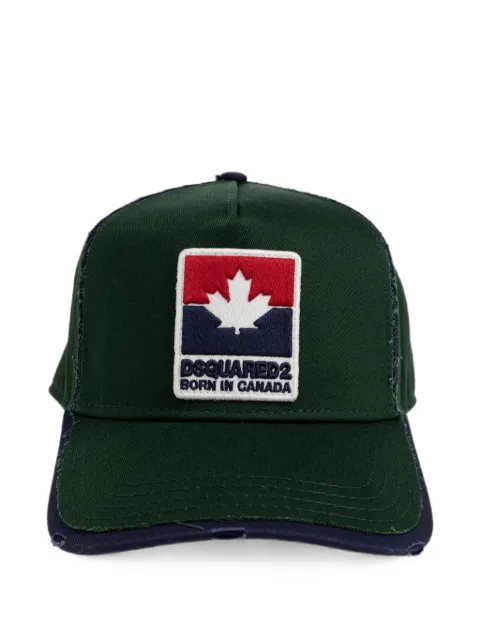 DSQUARED2 logo-patch distressed baseball cap