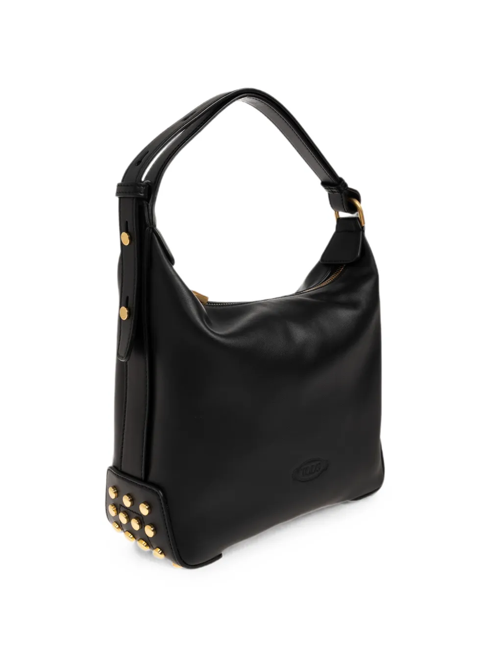 Tod's mini stud-embellished leather tote bag - Nero