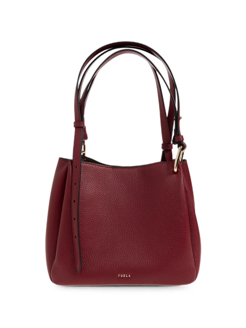 Furla grained leather shoulder bag - Rosso