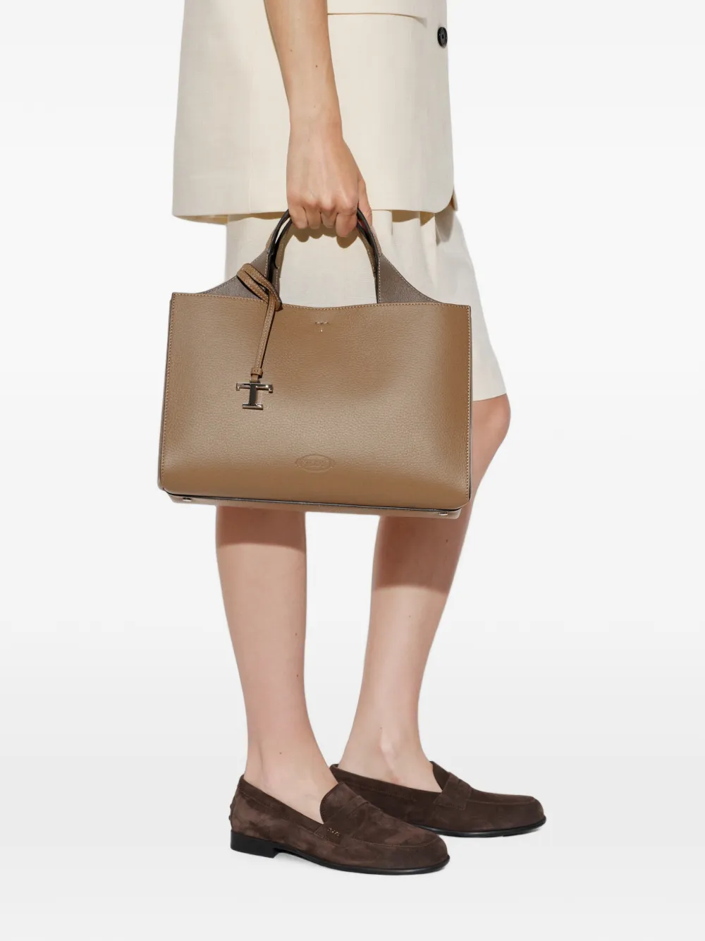 Tod's Leren shopper Beige