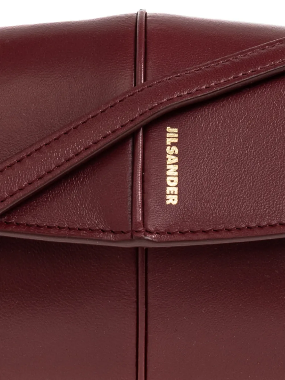 Jil Sander Schoudertas met logoprint Rood