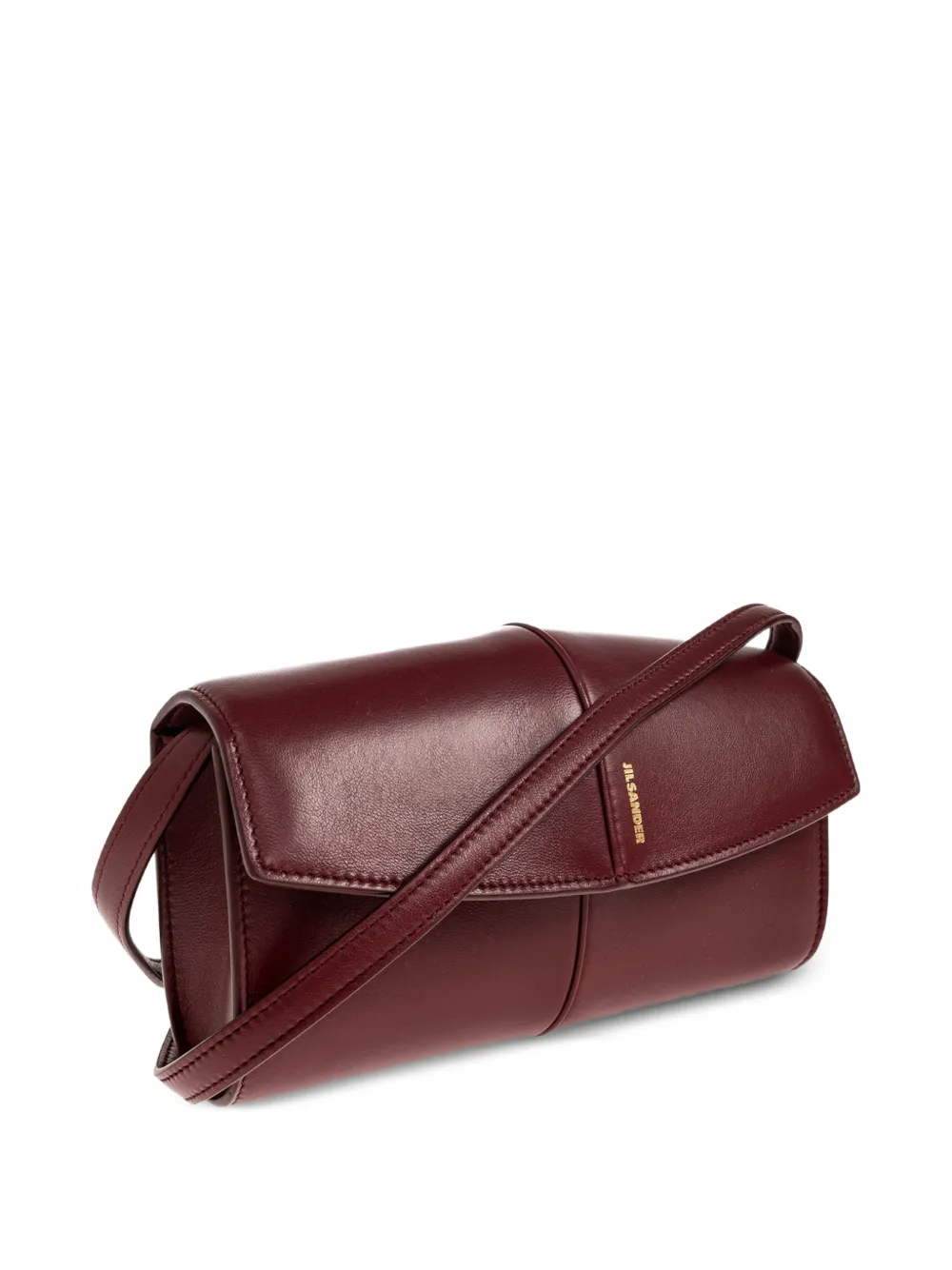 Jil Sander Schoudertas met logoprint Rood