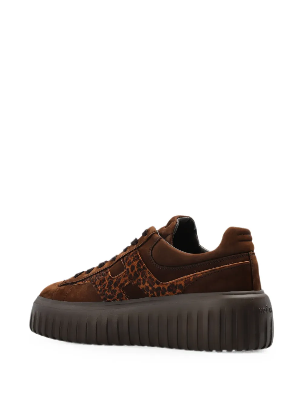 Hogan brown platform lace-up trainers Bruin