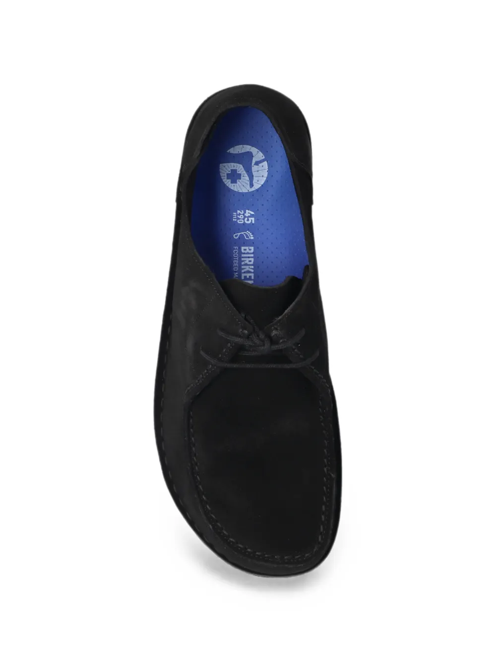 Birkenstock Suède loafers met veters Zwart