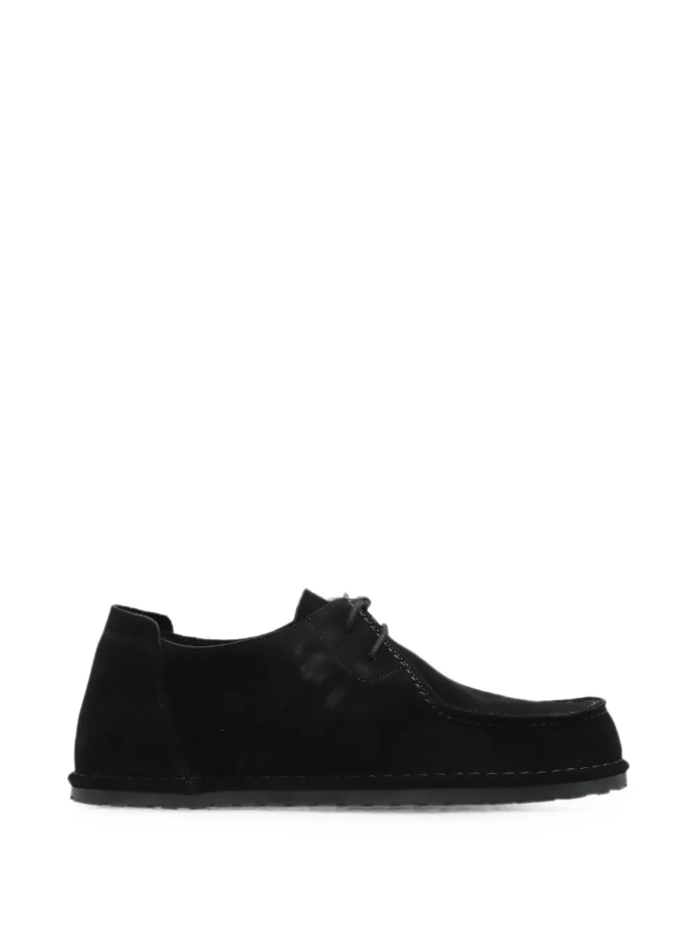 Birkenstock Wildleder-Loafer mit Schnürung - Schwarz