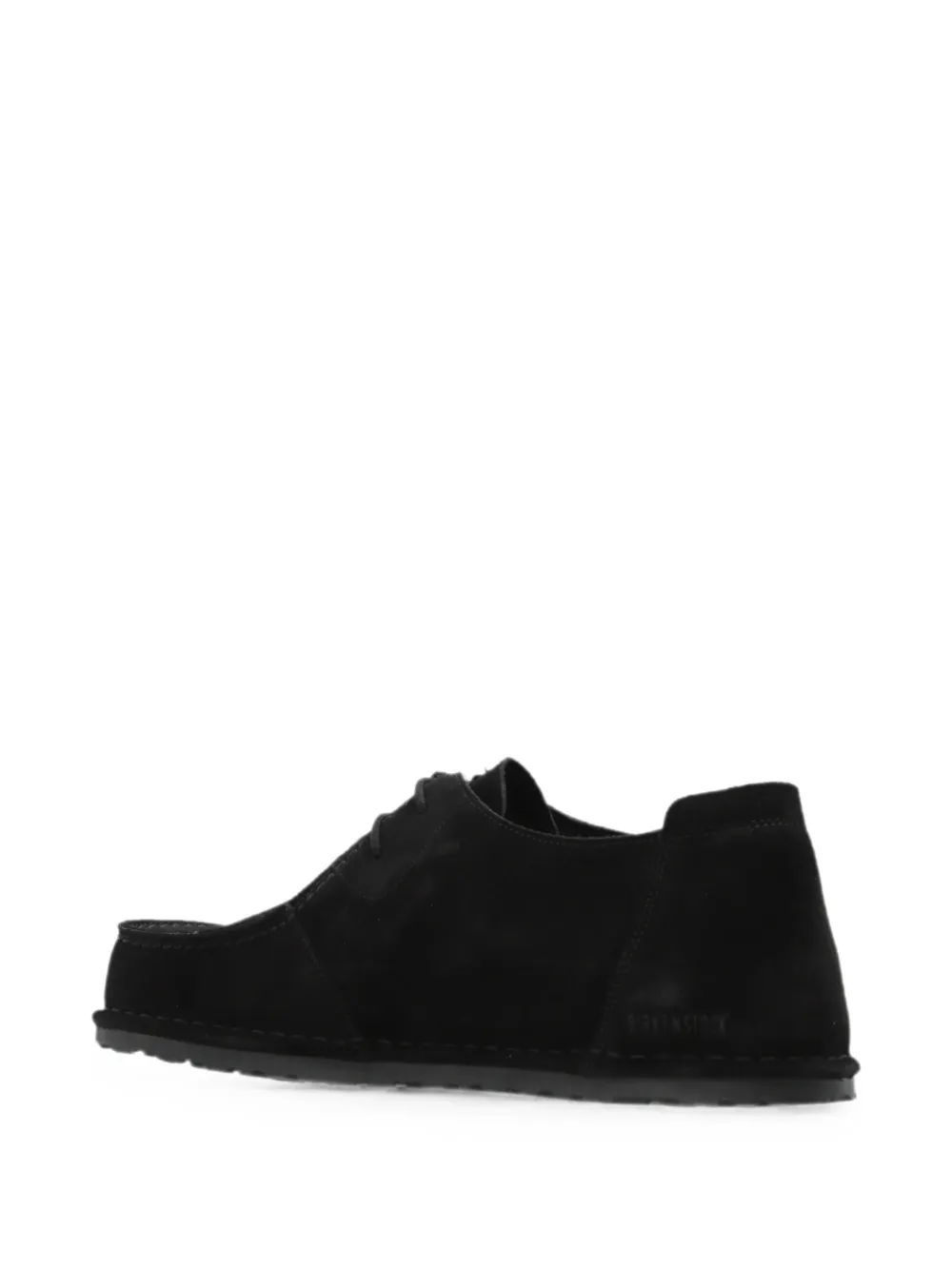 Birkenstock Suède loafers met veters Zwart