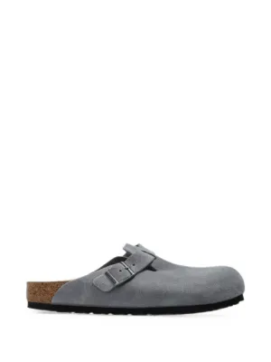 Birkenstock Boston スエードサンダル | ブラウン | FARFETCH JP