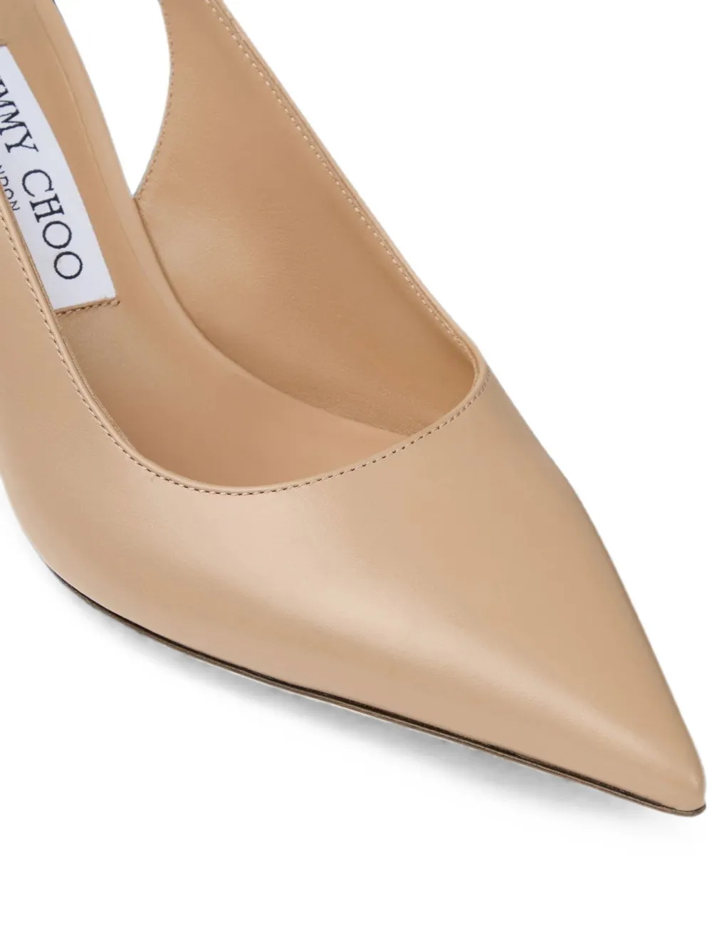 Jimmy Choo Love pointed-toe slingback pumps Beige