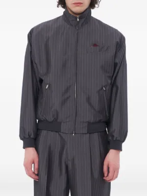 Saint Laurent Teddy Buttoned Bomber Jacket | Black | FARFETCH