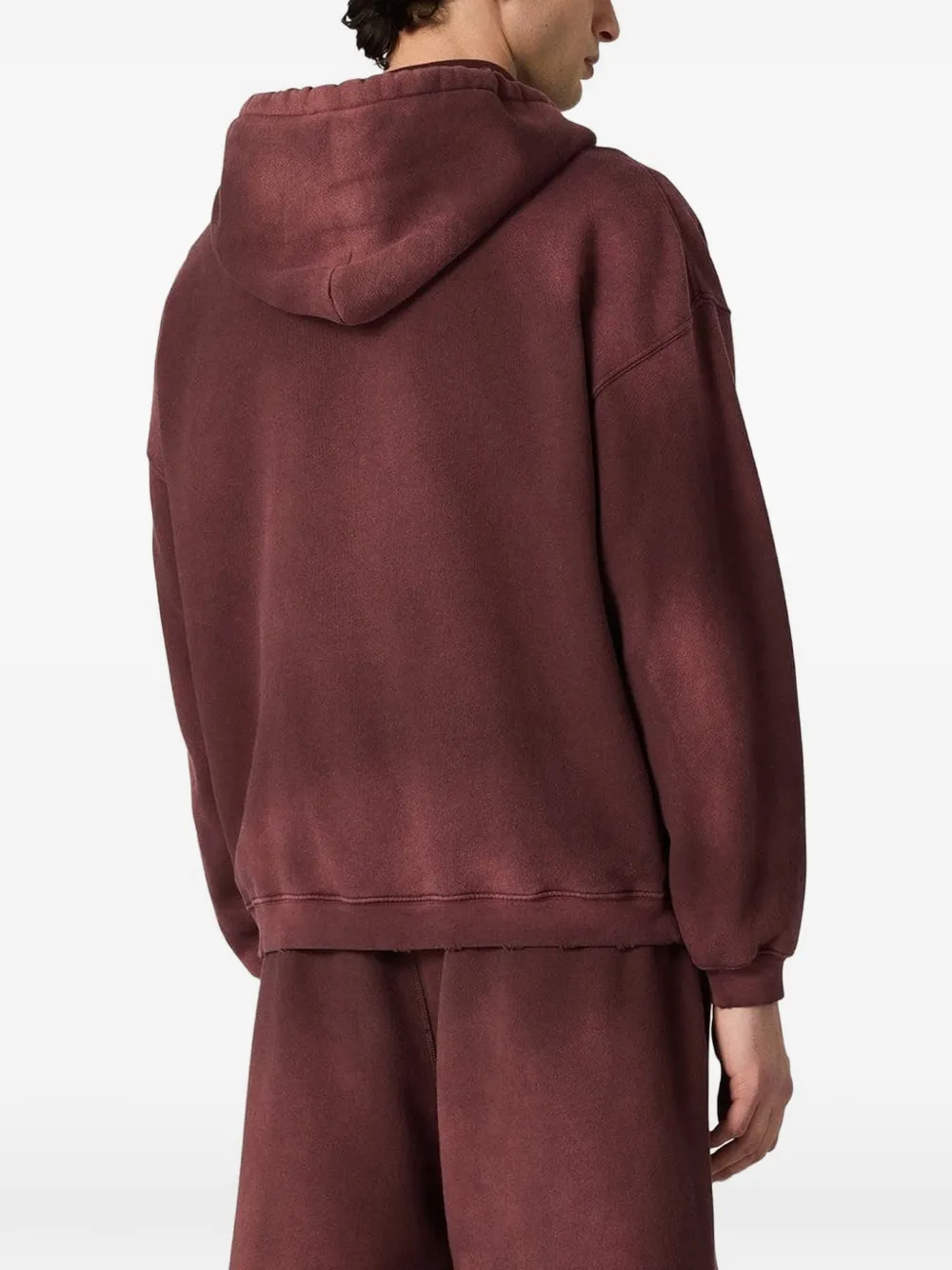 Golden Goose Sweater met capuchon en logo Bruin