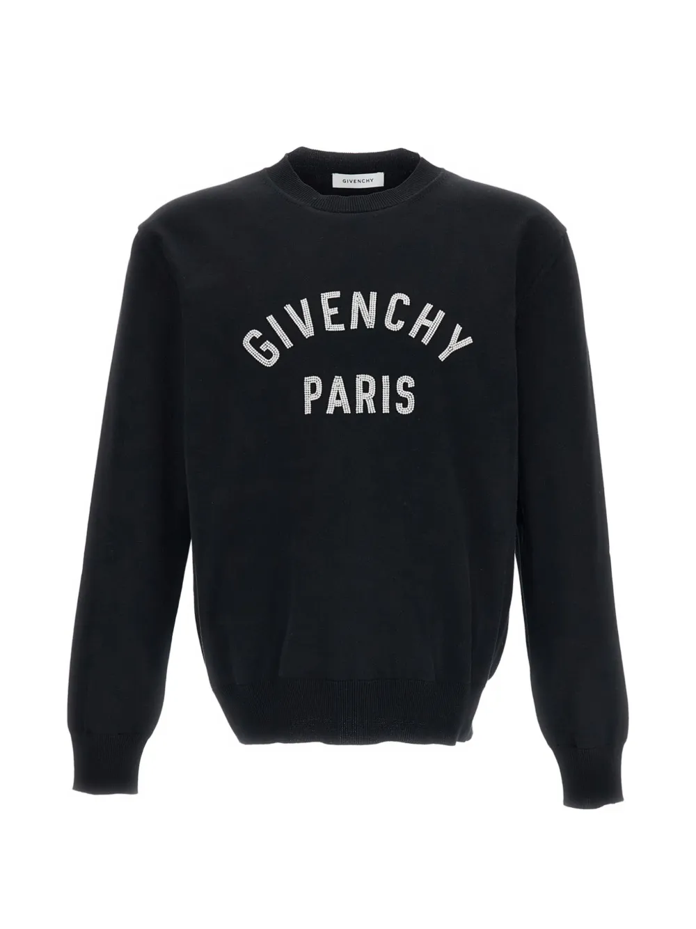 Givenchy beaded logo-print sweater - Schwarz