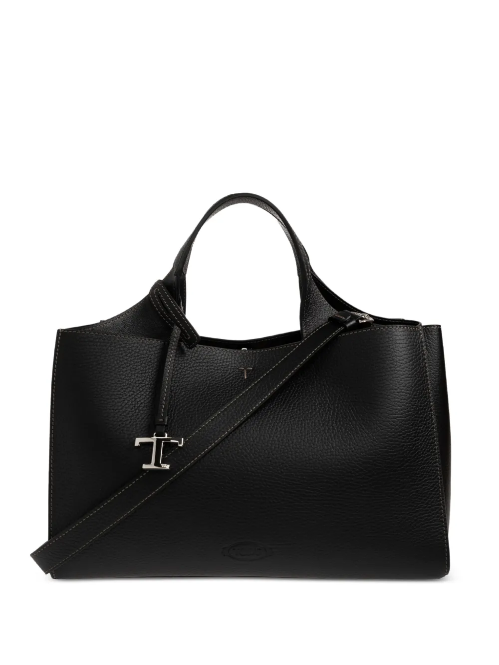 Tod's small T Timeless leather tote bag - Schwarz