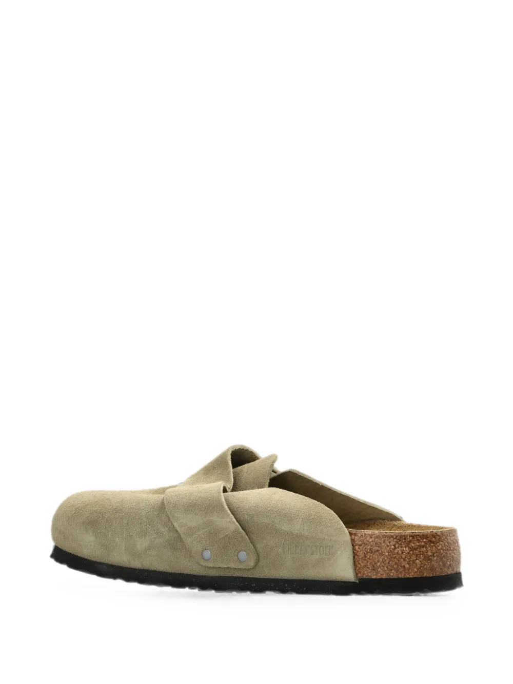 Birkenstock Loma suède muiltjes met klittenband Groen