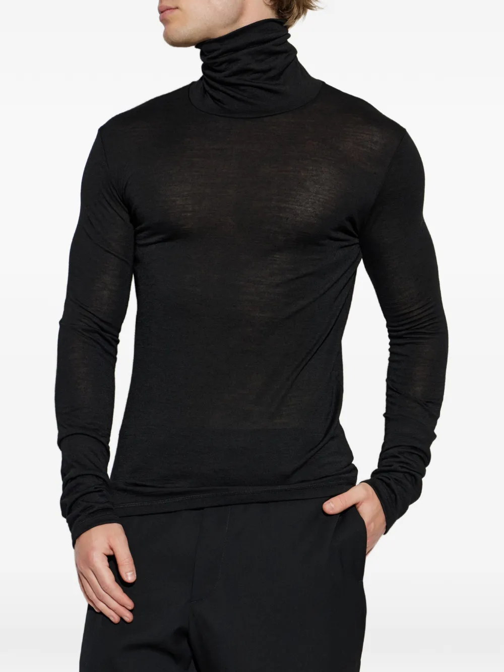 Jil Sander Coltrui met lange mouwen Zwart
