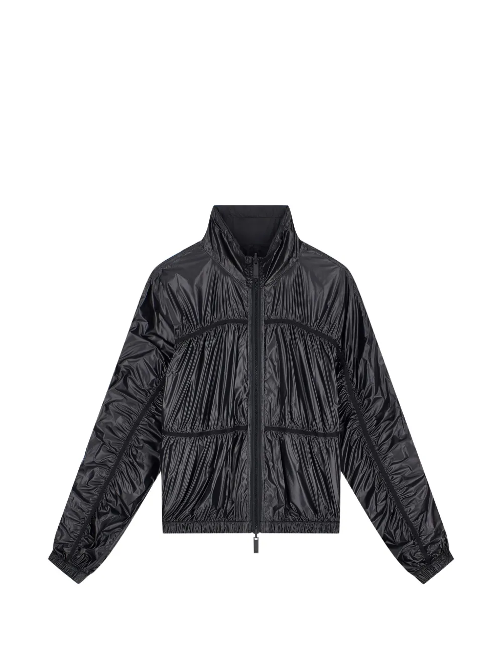 Emporio Armani ruched zip-up jacket
