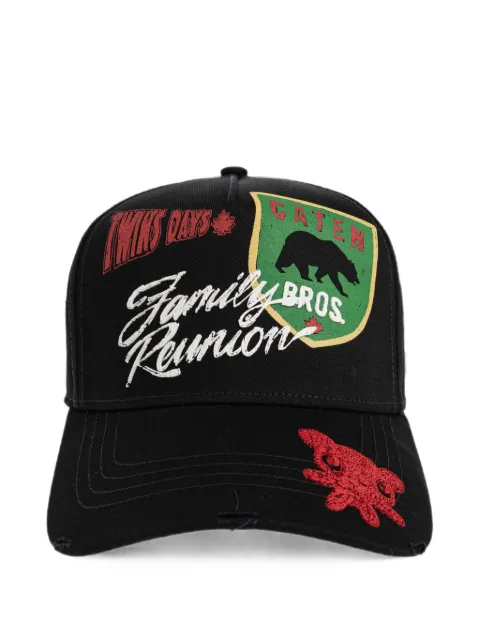 DSQUARED2 gorra con bordado y efecto envejecido