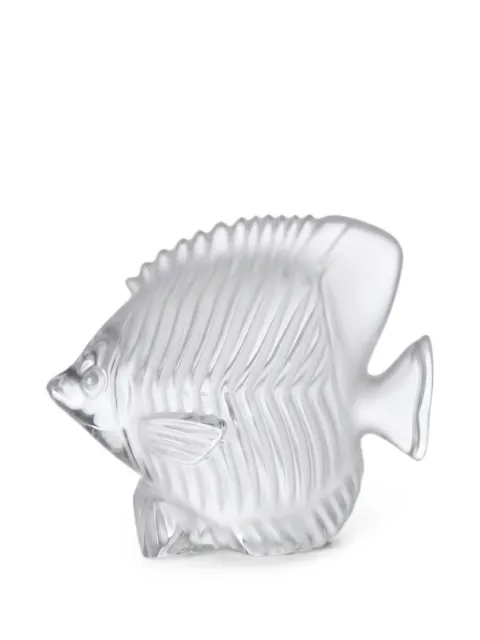 CRISTAL DE SEVRES ribbed-effect crystal statue