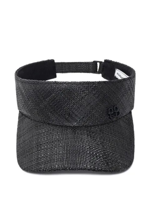 Ruslan Baginskiy monogram-embellished straw visor