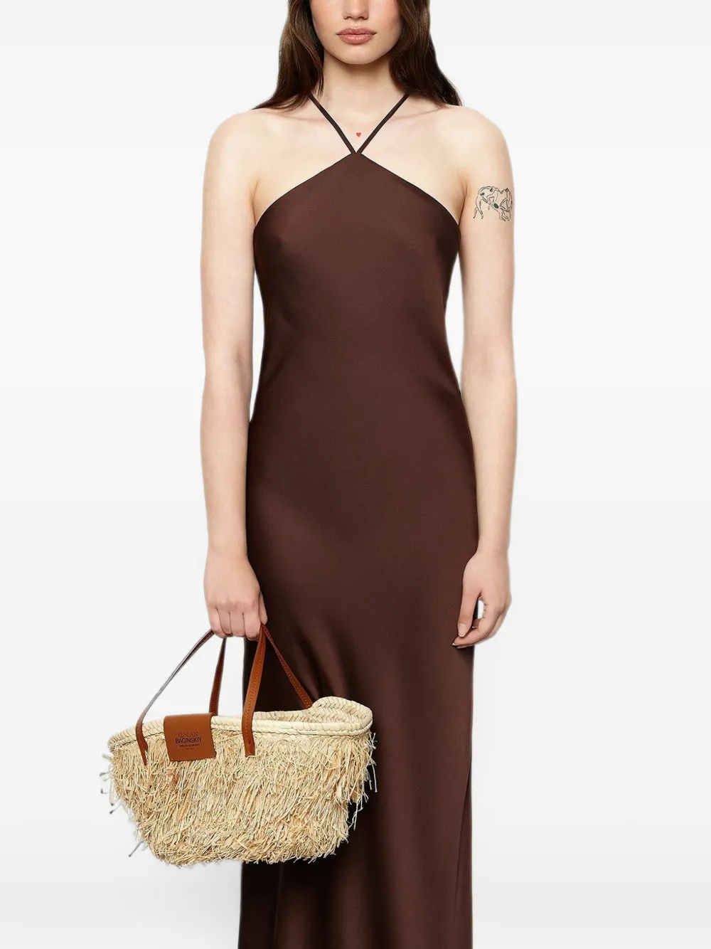 Ruslan Baginskiy Nest geweven shopper Beige