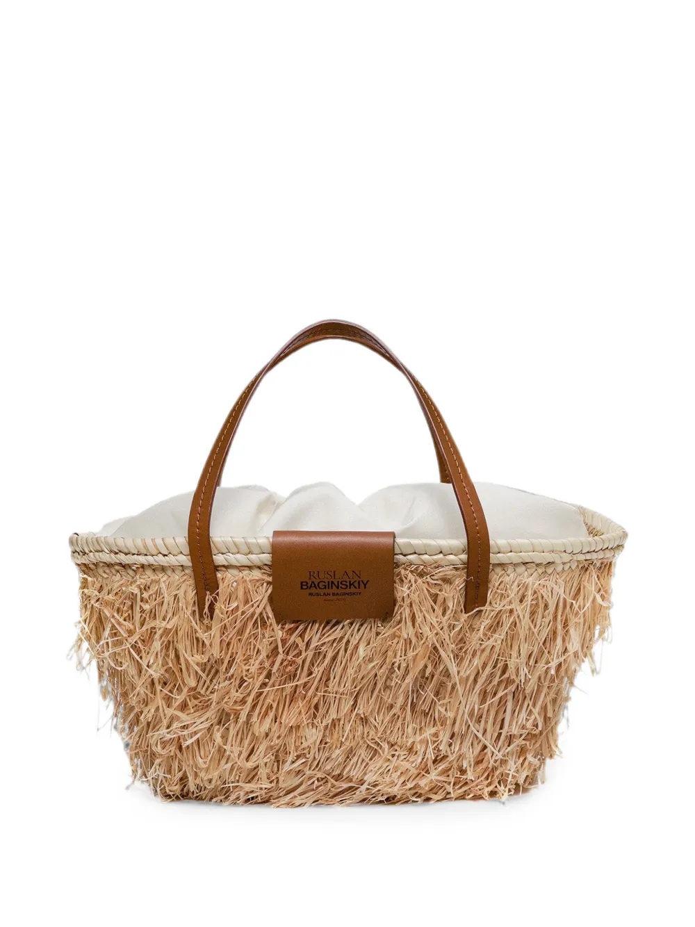 Ruslan Baginskiy Nest geweven shopper Beige