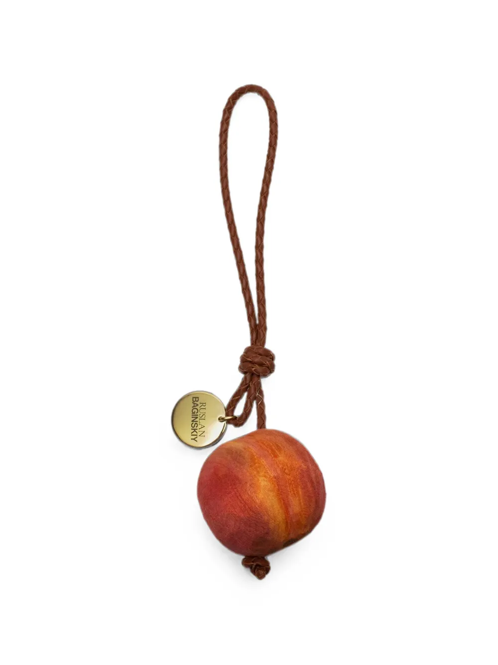 Ruslan Baginskiy Peach Bag Charm In Orange