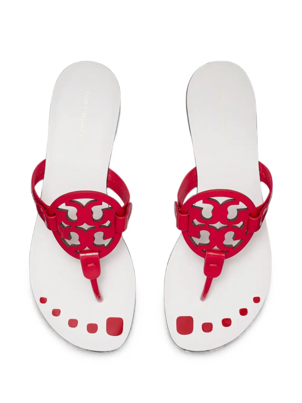 Tory Burch Miller flat sandals Rood