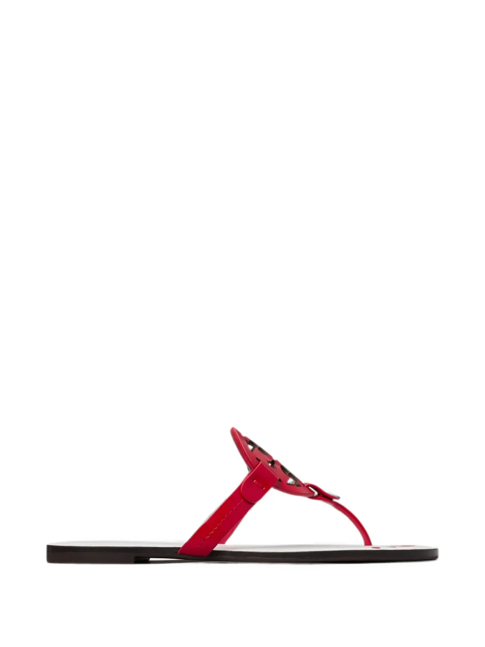 Tory Burch Miller Flat Sandals In Red