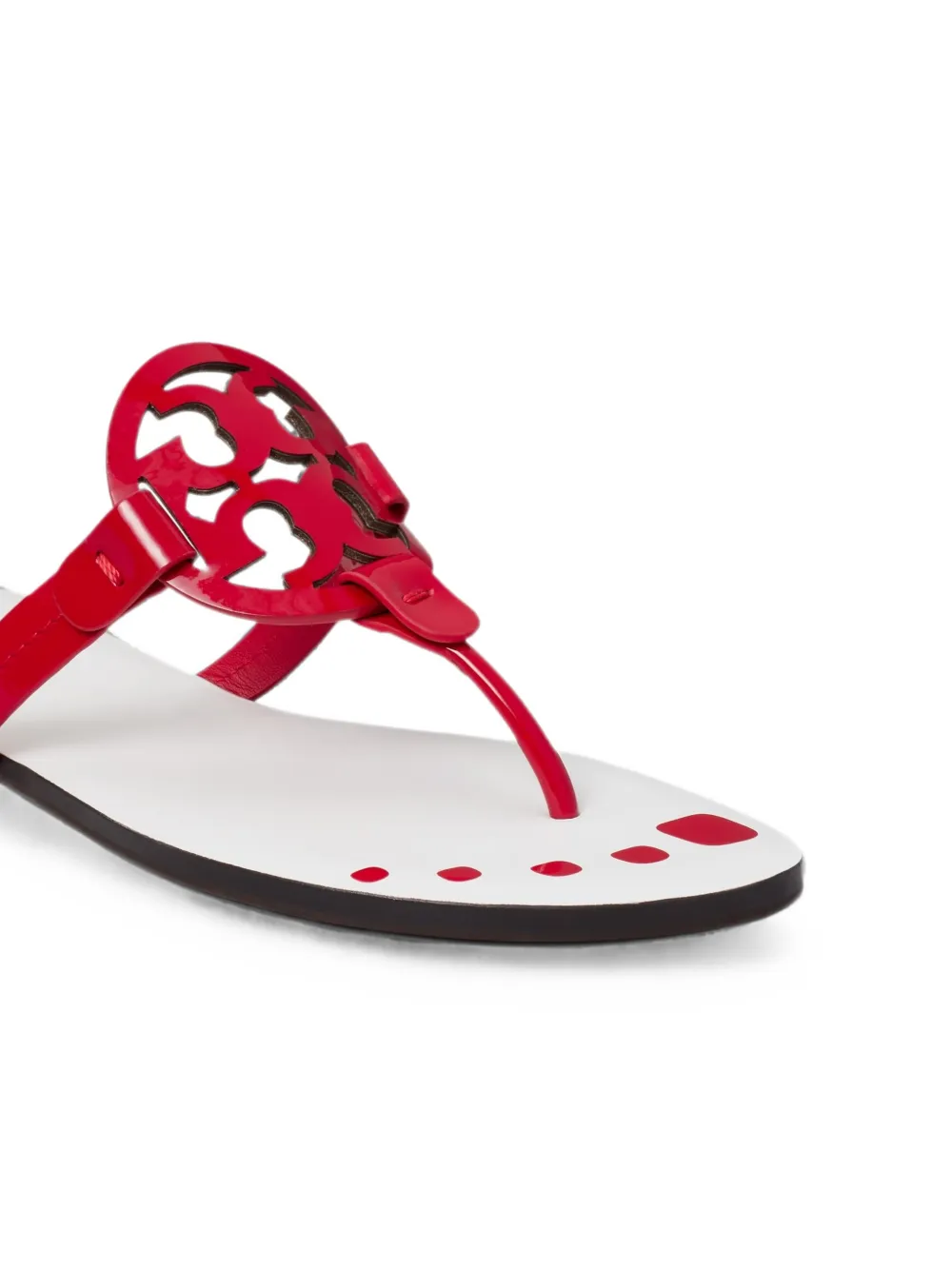 Tory Burch Miller flat sandals Rood