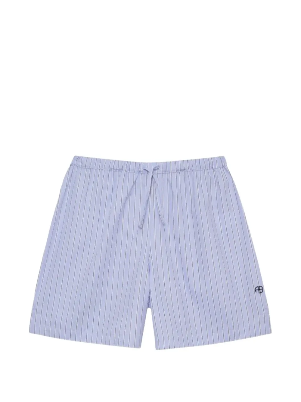 ANINE BING Ramy shorts met krijtstreep Blauw