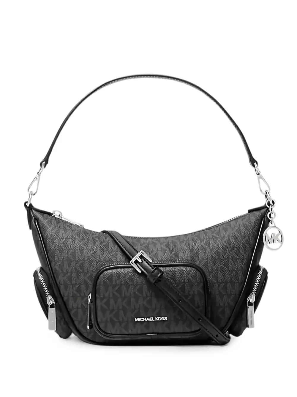 Michael Kors small Merritt signature-logo shoulder bag - Schwarz