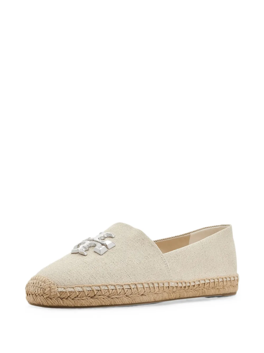 Tory Burch Eleanor logo-plaque espadrilles Beige