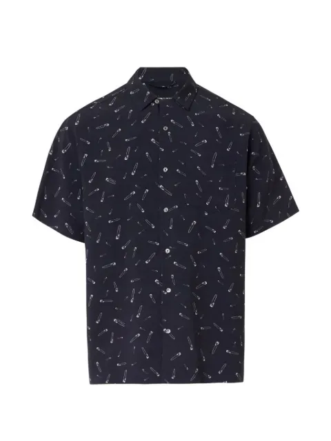 Iceberg button-down short-sleeve printed shirt