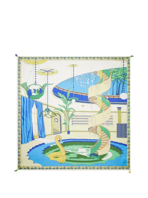 Tory Burch The Pool silk scarf