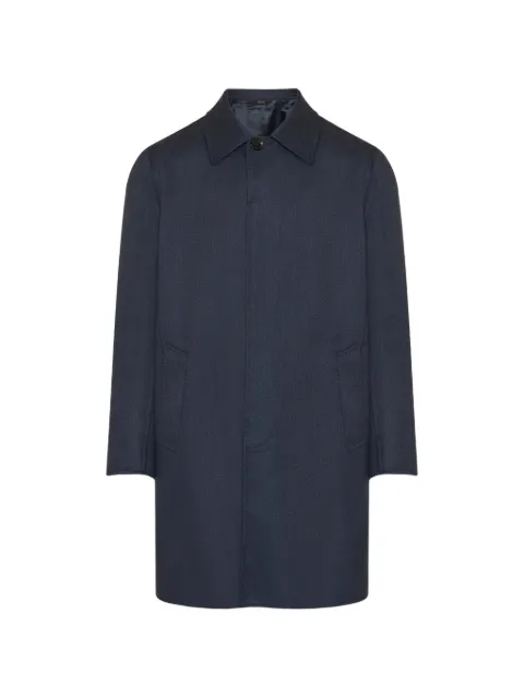 Brioni concealed-front coat