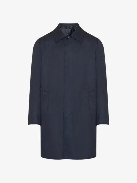 Brioni concealed-front coat