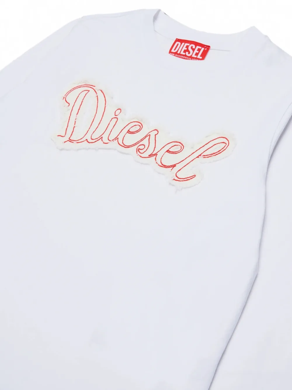 Diesel Kids T-shirt met lange mouwen Wit