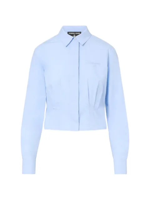 Iceberg pleated cropped shirt