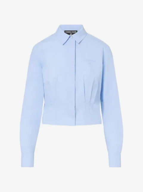 Iceberg pleated cropped shirt